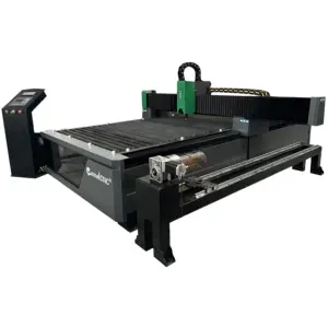 1325 1530 Economical Cnc Plasma Cutting Machine Carbon Steel Plate Tube Plasma Rotary Cutting Machine