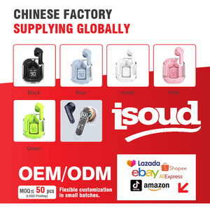 Air31 xuyên biên giới thực sự không dây Mini thể thao cho tai nghe bluetooth trong tai giảm tiếng ồn trong suốt với JL Chipset - Product Image 2