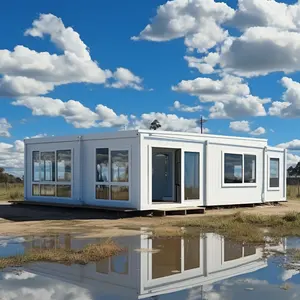 Fertighäuser 100 M.2 4 Schlafzimmer 2022 Büro Versandhaus kleines Haus Modulares Haus vorgefertigte Containerhäuser