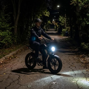Vélo de ville électrique noir avec freins à disque hydrauliques, Vélo électrique tout-terrain pour la sécurité du quartier - Product Image 3