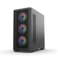 Meilleur prix boîtier de processeur boîtier d'ordinateur tour de jeu en verre trempé Pc Atx Box pour joueur