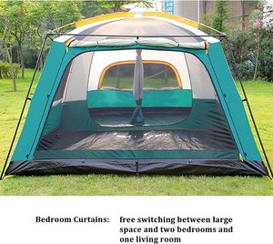 6 Person <b>Waterproof</b> Outdoor Family Luxury Big Camping <b>Tent</b> Extra Large Space Family <b>Tent</b> - Product Image 2