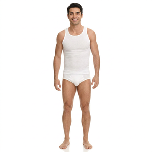 เสื้อกล้ามผู้ชายแขนกุดใส่สบายพอดีตัว - Product Image 1
