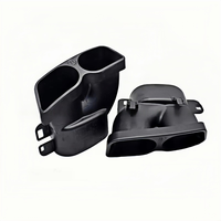 Embouts d'échappement style DEX BRABUS pour Mercedes-Benz Classe C, Classe E, Classe S (W205, W212, W213, W222) – Embout de silencieux en alliage d'aluminium avec marquage Watermark