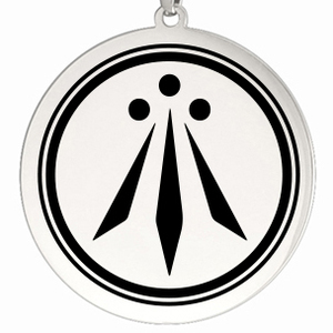Awen los tres rayos de luz irlandés celta símbolo colgante collar joyería de acero inoxidable - Product Image 6