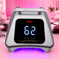 Lampe à ongles UV LED sans fil rechargeable en métal IBelieve Professional 72W avec séchage rapide pour un usage domestique et en salon