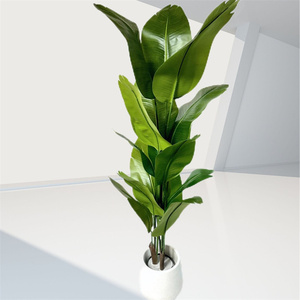 YOPIN-7596 Vente en gros 2m Arbre <span class=keywords><strong>Musa</strong></span> <span class=keywords><strong>Basjoo</strong></span> Artificiel à Toucher Réel, Feuilles de Bananier en Plastique, Pot pour la Maison, Mariage, Thanksgiving - Product Image 5