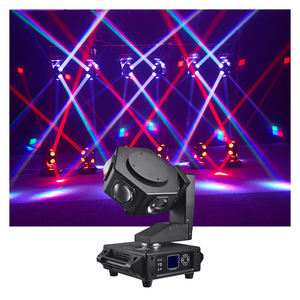 Lampu Meteor api terbang kepala berputar tak terbatas, lampu strobo klub panggung disko DJ 6x40w RGBW - Product Image 1