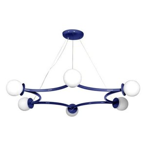 Memphis Hexagonal Chandelier 800mm Green <b>LED</b> E27 Round Pendant <b>Light</b> For Living Room Childrens Room Staircase - Product Image 4