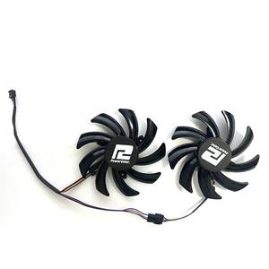 2 ventiladores de 4 pines adecuados para POWERCOLOR RX <span class=keywords><strong>5700</strong></span> <span class=keywords><strong>XT</strong></span> 6500XT <span class=keywords><strong>6600</strong></span> 6600XT 5700XT 6700 6700XT Fighter competitivo versi tarjeta gráfica REP - Product Image 5