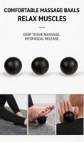 Ensemble de rouleaux en mousse EVA TBFIT pour massage des tissus profonds avec bâton de massage et bande de résistance pour la gym, le Pilates et les points de déclenchement myofasciaux