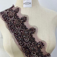 WTP-1559 Accessoires de mode Keering, broderie 3D, dentelle, perles, garniture, strass pour robe multicolore