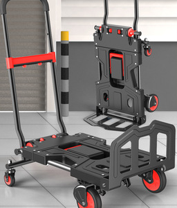 Vente chaude chariot de Camping chariot à bagages multifonctionnel 2 en 1 chariot à main plate-forme chariot à main 150KG chariot à main pliant - Product Image 5