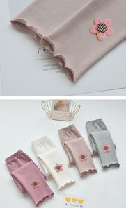 <span class=keywords><strong>Leggings</strong></span> in Cotone Puro Stampati con Rivestimento in PU, Stile Sottile Primaverile e Autunnale, Bianchi, a Tre Quarti, per Bambine e Bambini Piccoli - Product Image 6