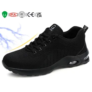 Manufacturer Supply Cheap Price Finely Processed Flying Weaving Knit Eds Work Anti-Static Safety Shoes