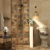 Carreaux de sol intérieurs antidérapants en céramique mate moderne et simple Nyonya Brick 300x300mm 900x900mm pour cuisine, salle de bain, balcon, gîte