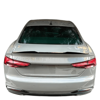 Aileron de coffre en ABS noir brillant et motif carbone, stabilisateur arrière, séparateur, compatible avec Audi A5 2 portes Coupé 2017-2024