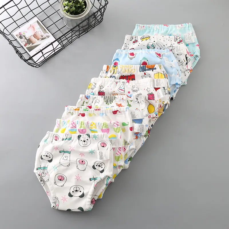 Waterproof Baby Training Underwear 6 Layers Baby Toddler Thick Absorbent Potty Training Pants
