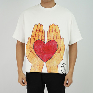 เสื้อยืดคอตตอน 100% ทรงบ็อกซี่ ตัดสั้น โอเวอร์ไซส์ ลายการ์ตูน ผ้าหนา 300gsm ระบายอากาศได้ดี พิมพ์ลายดิจิตอล - Product Image 4