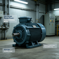 Moteur asynchrone triphasé AC en cuivre à haute efficacité pour pompe, refroidissement par ventilateur entièrement fermé, basse tension, usage industriel