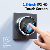 Usine source Tuya T10 – Commandes OEM/ODM |   Thermostat intelligent 3-en-1 conforme aux normes allemandes, surveillance à distance par application, écran tactile IPS de 1,8 pouce, pour la maison