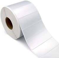 Papier code-barres argenté, impression par transfert thermique, autocollant adhésif imperméable en PET argenté asiatique