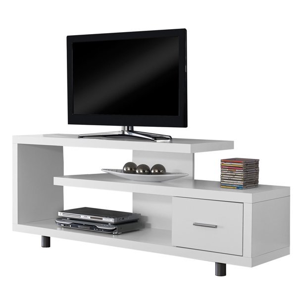 Modern 47 Inch Portable TV Stand Cabinet With 1 Drawer