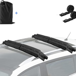 Almohadilla suave para techo de coche, 76x9x3cm, tela Oxford, color negro, para transporte de kayak, tabla de surf y esquí - Product Image 5