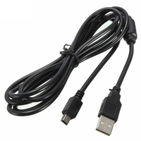6ft Mini 5 broches USB câble de charge cordon de synchronisation de données chargeur fil pour contrôleur sans fil Playstation 3 PS3