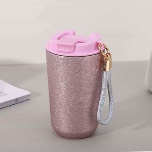Simple 304 Stainless Steel Coffee Mug Portable Car <b>Thermos</b> Business Office Gift Dual-Drink Mug - Product Image 3