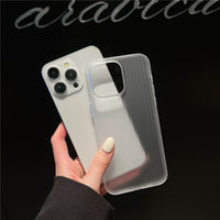 Étui antichoc en PC transparent mat pour 15 Pro Max 14 Pro Max 13 Pro Max - Housse de protection originale à clipser (multicolore)