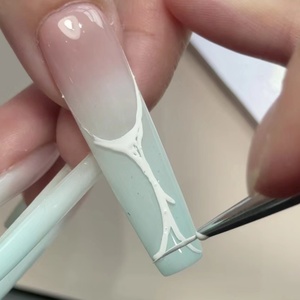 Nail <b>Brush</b> Set 9 Pack Nail Brushn Pull Pen Painting Flower Pen Nail Art DIY Factory Wholesale Customized - Product Image 5