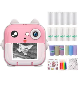 Çift Lens çocuklar anında Video kamera Mini termal yazıcı ile taşınabilir dijital çocuk oyuncak çocuklar için fotoğraf için - Product Image 6