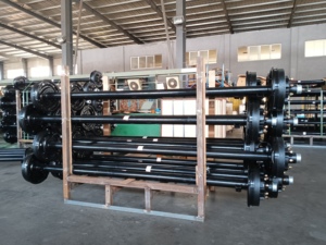 Essieu de remorque en acier de moyenne capacité, 7000 lb, à suspension sous-cadre, roue d'entraînement, taille personnalisée, état neuf, fabriqué en Chine, sans marque (référence OE) - Product Image 5