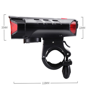 Feu arrière LED pour vélo, alimenté à l'énergie solaire, rechargeable par USB, avec 4 modes, étanche IPX4, pour la sécurité en vélo de montagne - Product Image 5