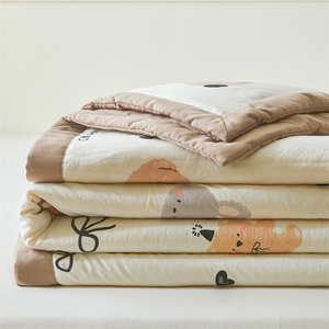 Edredón de dibujos animados para aire acondicionado Clase a algodón lavado Regalo Edredón de verano Niños Bebé 100% Edredón de algodón - Product Image 4