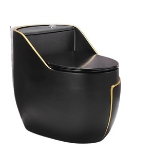 Inodoro Moderno de Cerámica de Color Redondo <span class=keywords><strong>para</strong></span> Instalar en el Suelo, <span class=keywords><strong>para</strong></span> Baños de Villas, Habitaciones de Huéspedes en Hoteles y Alojamientos - Product Image 1