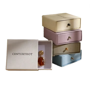 Sang Trọng Hình Chữ Nhật Vuông Ngăn Kéo Quà Tặng Giấy Bao Bì Các Tông Tùy Chỉnh Nút Đóng Cửa Valentine Của Ngày Vòng Đeo Tay Bông Tai Vòng Cổ - Product Image 1