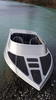 Kinocean Offres Spéciales qualité marine 14FT 4.2m fond en V profond petit bateau à réaction en aluminium