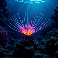 PKY Accessoires de décoration pour aquarium, corail souple réaliste en silicone, variété d'anémones marines