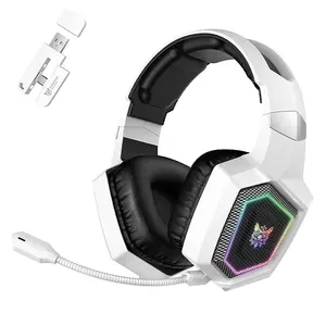 <span class=keywords><strong>ONIKUMA</strong></span> GT806 2,4 GHz AUX Bluetooth 5,3 Tri-Mode Inalámbrico RGB Gaming Auriculares con Micrófono Desmontable para PS4 PC Dispositivos Móviles - Product Image 2