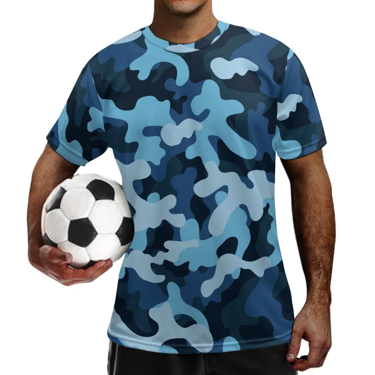 Football Practice Jersey Short Sleeve Camouflage Printing Football Jersey Custom Design Print On Demand Football Uniform soccer
