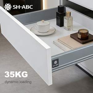 Accessoires de quincaillerie pour armoires de cuisine : Paniers de rangement coulissants latéraux en métal grillagé pour tiroirs - Product Image 6