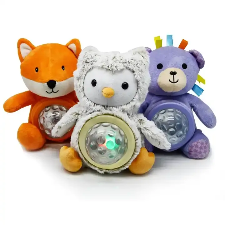 Vente en gros personnalisé créatif Twinkle Star LED rougeoyante veilleuse peluche jouets lumineux