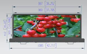 Pantalla LED para <span class=keywords><strong>Taxi</strong></span>, Compatible con WiFi, 4G y GPS, P3, P4, P5, Señalización Digital IP65, Pantalla LED para Techo de <span class=keywords><strong>Taxi</strong></span> - Product Image 5