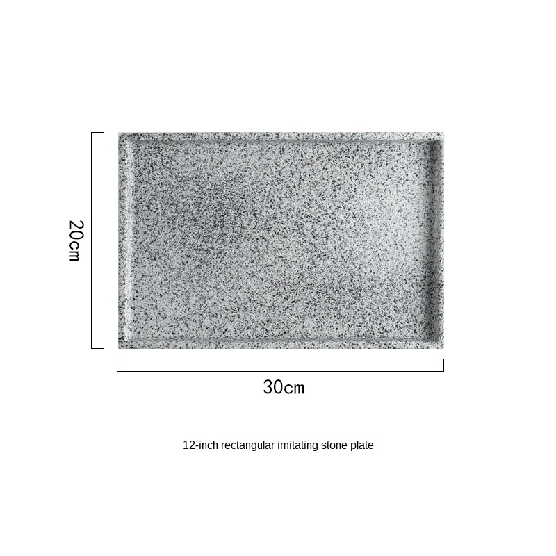 12 pouces rectangle gris