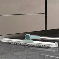 Raclette en silicone et acier inoxydable réglable de 50 cm, multi-surfaces pour sols, vitres, portes, carreaux, murs et fenêtres