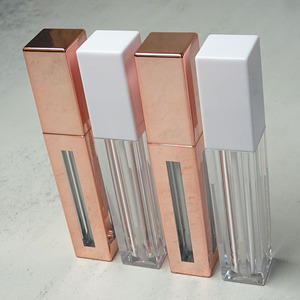 New Fashion 7ml <b>Plastic</b> Lip Glaze Container Cuboid Injection Color Empty Cosmetic Lip Gloss <b>Tube</b> with Applicator - Product Image 4