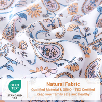 Ensemble de draps de lit imprimés de fleurs tropicales, doux, confortable, facile d'entretien, respirant, lisse, en gros