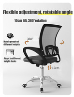 Vente directe d'usine caractéristique moderne de monte-chaise de bureau en maille pour les enseignants d'école salle à manger utiliser une Solution unique pour les meubles